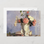Camille Pissarro- Bouquet von Blume Postkarte (Vorne/Hinten)