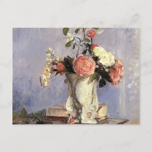Camille Pissarro- Bouquet von Blume Postkarte (Vorderseite)