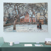 Camille Pissarro - Chataigniers a Louvecienne Banner (Messe)