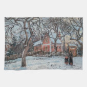 Camille Pissarro - Chataigniers a Louvecienne Geschirrtuch (Horizontal)
