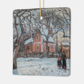 Camille Pissarro - Chataigniers a Louvecienne Keramikornament (Links)