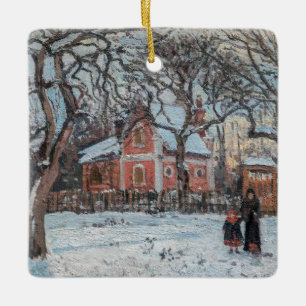 Camille Pissarro - Chataigniers a Louvecienne Keramikornament