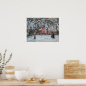 Camille Pissarro - Chataigniers a Louvecienne Poster (Küche)