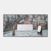 Camille Pissarro - Chataigniers a Louvecienne Schreibtischunterlage (Tastatur & Maus)