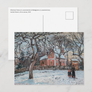 Camille Pissarro - Chataigniers a Louveciennes Postkarte