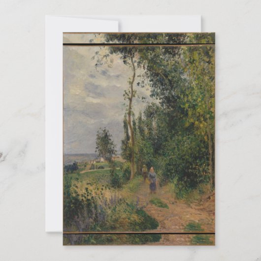 Camille Pissarro - Côte des Grouettes, in der Nähe Einladung (Vorderseite)