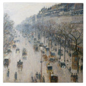 Camille Pissarro - Der Boulevard Montmartre Fliese (Vorderseite)