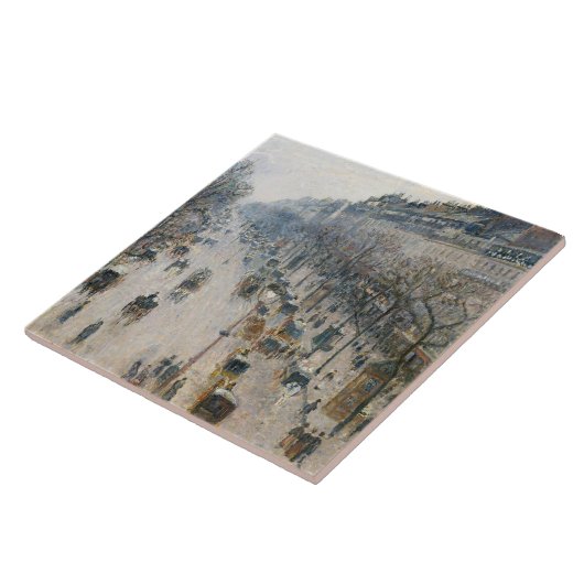 Camille Pissarro - Der Boulevard Montmartre Fliese (Seite)