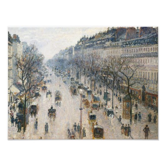 Camille Pissarro - Der Boulevard Montmartre Fotodruck (Vorne)
