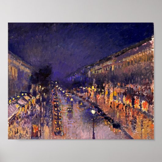Camille Pissarro Der Boulevard Montmartre Poster (Vorne)