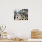 Camille Pissarro - Der Boulevard Montmartre Poster (Küche)