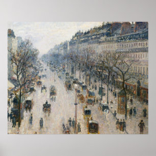 Camille Pissarro - Der Boulevard Montmartre Poster