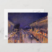 Camille Pissarro Der Boulevard Montmartre Postkarte (Vorne/Hinten)