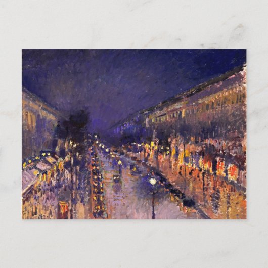 Camille Pissarro Der Boulevard Montmartre Postkarte (Vorderseite)