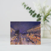 Camille Pissarro Der Boulevard Montmartre Postkarte (Stehend Vorderseite)