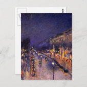 Camille Pissarro Der Boulevard Montmartre Postkarte (Vorne/Hinten)