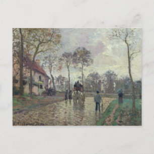 Camille Pissarro   Der Coach nach Louveciennes, 18 Postkarte