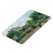 Camille Pissarro Der Künstlergarten in Eragny Magnet (Linke Seite)