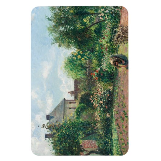 Camille Pissarro Der Künstlergarten in Eragny Magnet (Vertikal)