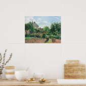 Camille Pissarro Der Künstlergarten in Eragny Poster (Küche)