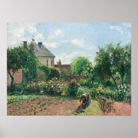 Camille Pissarro Der Künstlergarten in Eragny Poster (Vorne)
