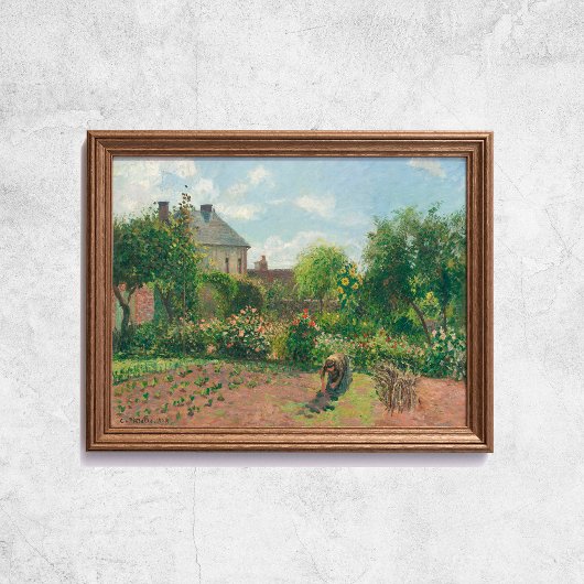 Camille Pissarro Der Künstlergarten zu Eragny Art Poster