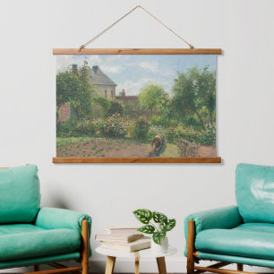 Camille Pissarro Der Künstlergarten zu Eragny Art Wandteppich Mit Holzrahmen