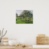 Camille Pissarro | Der Rollkarren, Obstgarten, c.1 Poster (Küche)