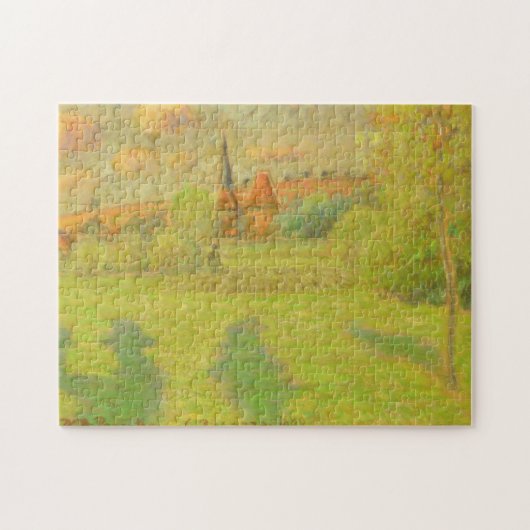 Camille Pissarro | der Schäfer und die Kirche von Puzzle (Horizontal)