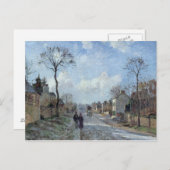 Camille Pissarro | Der Weg nach Louveciennes, 1872 Postkarte (Vorne/Hinten)