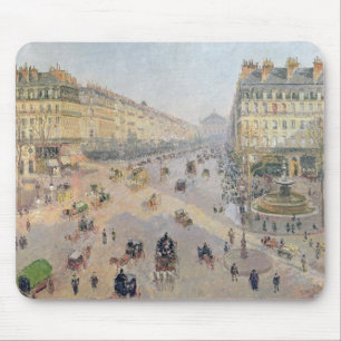 Camille Pissarro   die Allee de L'Opera, Paris Mousepad