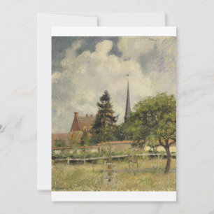 Camille Pissarro - Die Kirche in Eragny Einladung