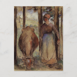 Camille Pissarro: Die Kühe Postkarte