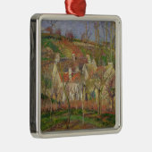 Camille Pissarro | die roten Dächer oder Ecke Silbernes Ornament (Rechts)