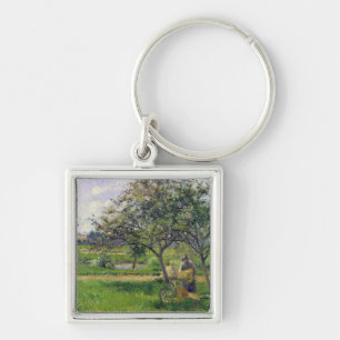 Camille Pissarro   die Schubkarre, Obstgarten, Schlüsselanhänger
