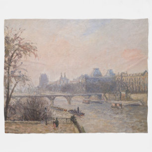 Camille Pissarro - Die Seine und der Louvre Fleecedecke