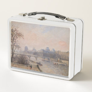 Camille Pissarro - Die Seine und der Louvre Metall Brotdose