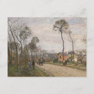 Camille Pissarro   Die Straße von Louveciennes, 18 Postkarte