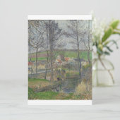 Camille Pissarro - Die Ufer der Viosne bei Osny Einladung (Stehend Vorderseite)