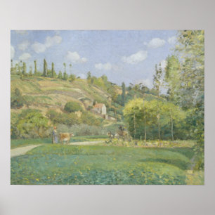 Camille Pissarro - Ein Landhaus in Valhermeil Poster