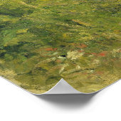 Camille Pissarro | Eine Erholung auf der Wiese Poster (Ecke)