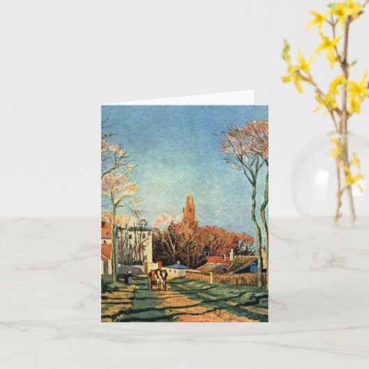 Camille Pissarro Einfahrt Dorf Voisins Karte (Gelbe Blume)