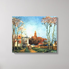 Camille Pissarro Eintritt in das Dorf Voisin Leinwanddruck