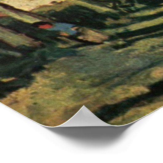 Camille Pissarro Eintritt in das Dorf Voisins 1872 Poster (Ecke)