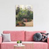 Camille Pissarro | Garten im Hermitage Leinwanddruck (Insitu (Wohnzimmer))