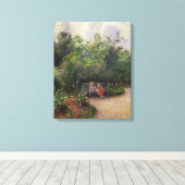 Camille Pissarro | Garten im Hermitage Leinwanddruck (Insitu (Holzboden))