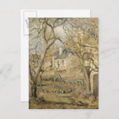 Camille Pissarro | Gemüsegarten, 1878 Postkarte (Vorne/Hinten)