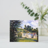 Camille Pissarro - Häuser von l'Hermitage, Pontois Postkarte (Stehend Vorderseite)