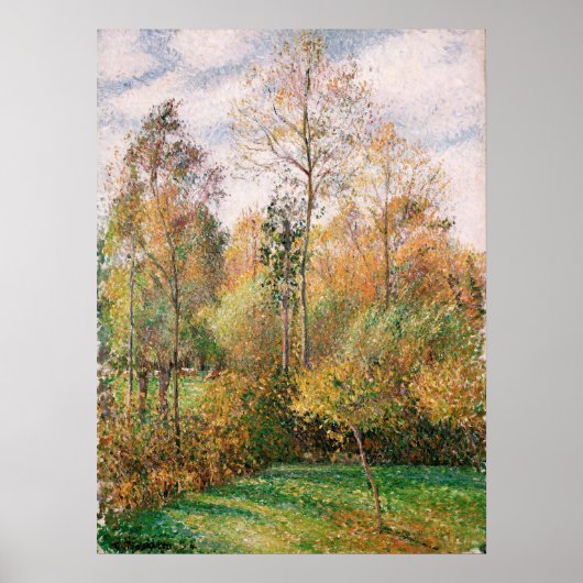 Camille Pissarro - Herbst, Poplars, Eragny Poster (Vorne)