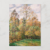 Camille Pissarro - Herbst, Poplars, Eragny Postkarte (Vorderseite)